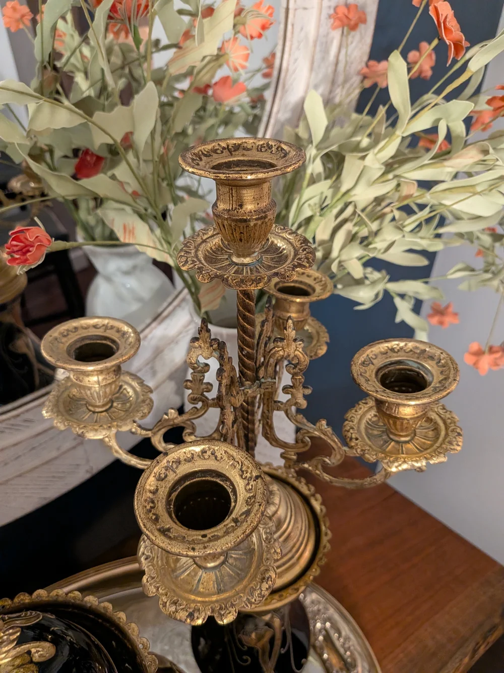 Antique Vintage Mantle Clock/Candleabra  Set

~ French - Circa 1900 ~ - Picture 4 of 15